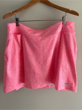Nike Dri-Fit Athletic Skort Pink and White Splatter Pattern